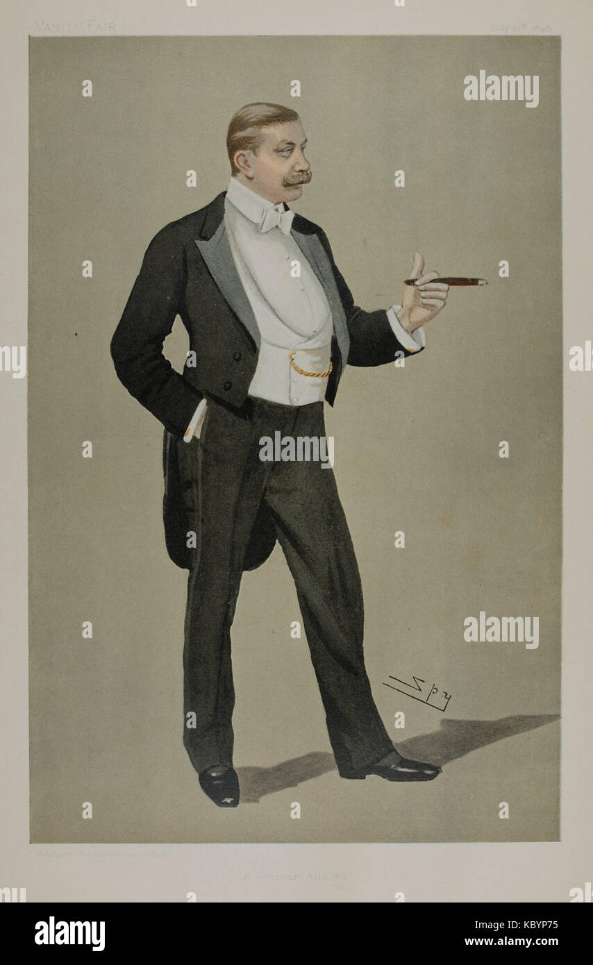 Il barone Hermann von Eckardstein Vanity Fair 21 Luglio 1898 Foto Stock