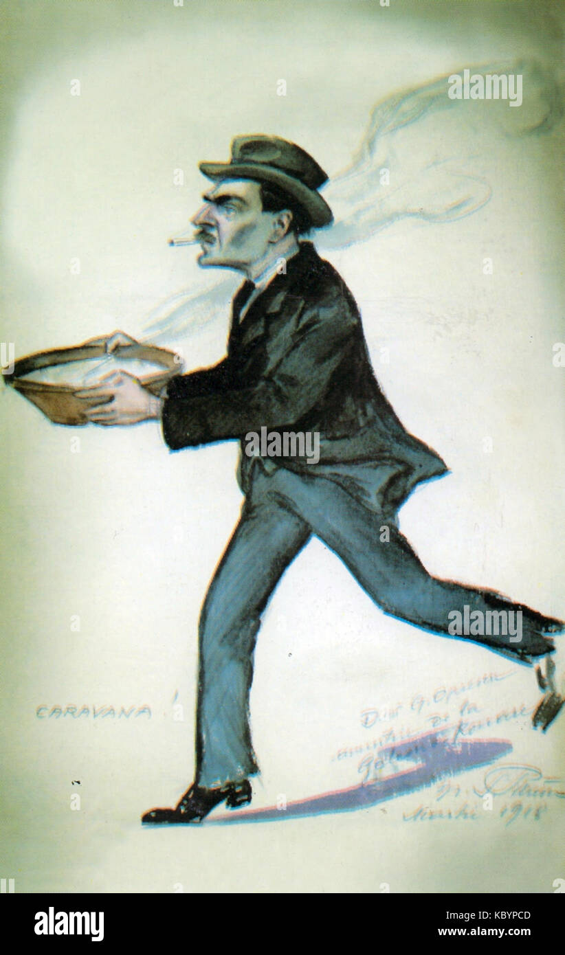 Autocaricatura NSPetrescuGaina Foto Stock