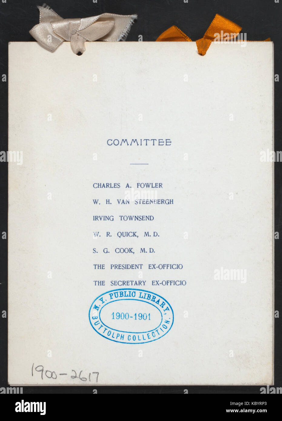 3RD cena annuale (detenute da) Dutchess County società nella città di NY (a) WALDORF ASTORIA HOTEL (HOTEL;) (NYPL ADE 273363 4000008940) Foto Stock