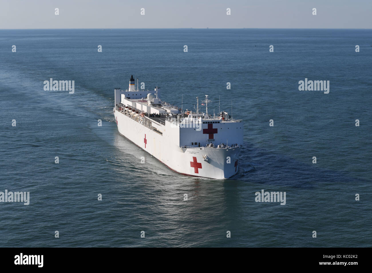 I militari di comando Sealift nave ospedale USNS Comfort (T-AH 20) Foto Stock
