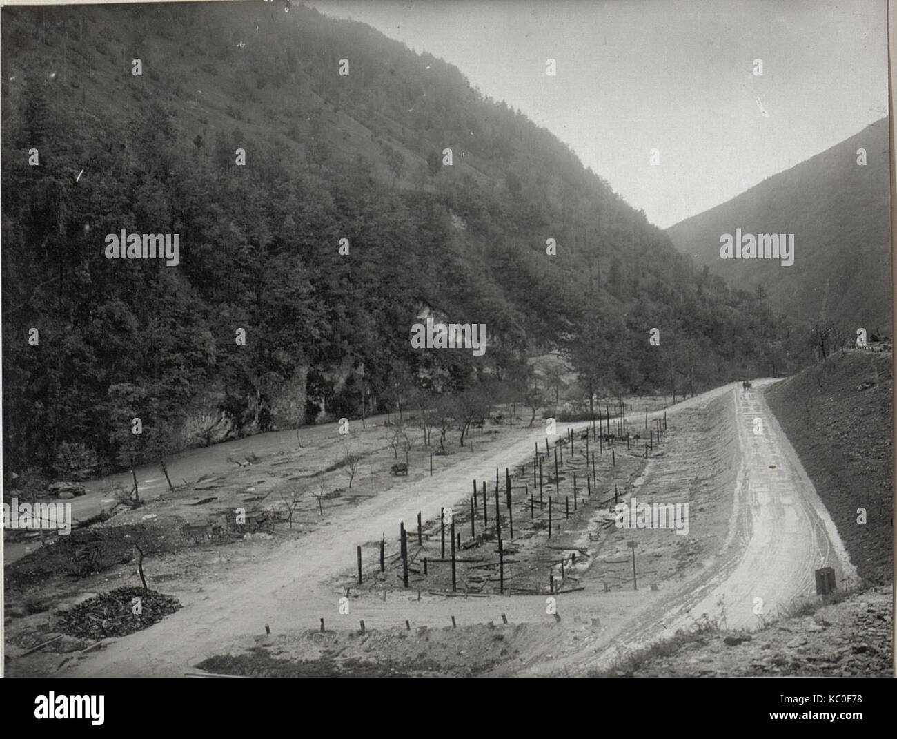 Ueberreste eines Mun.Depot a.d.Isonzofront.15.9.17. (BildID 15604815) Foto Stock