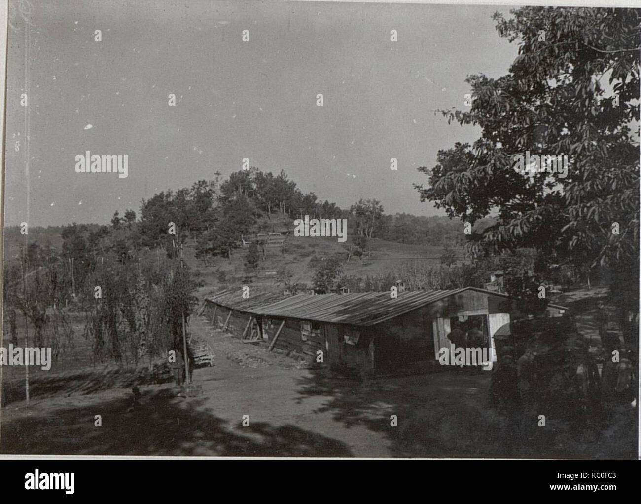 In Unterkunftsbaracken Wippachtale.5.9.17. (BildID 15603385) Foto Stock