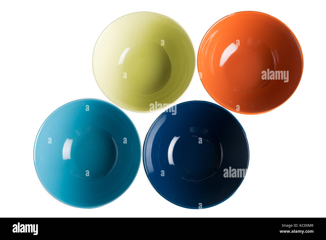 Set di bocce isolati su sfondo bianco. Foto Stock