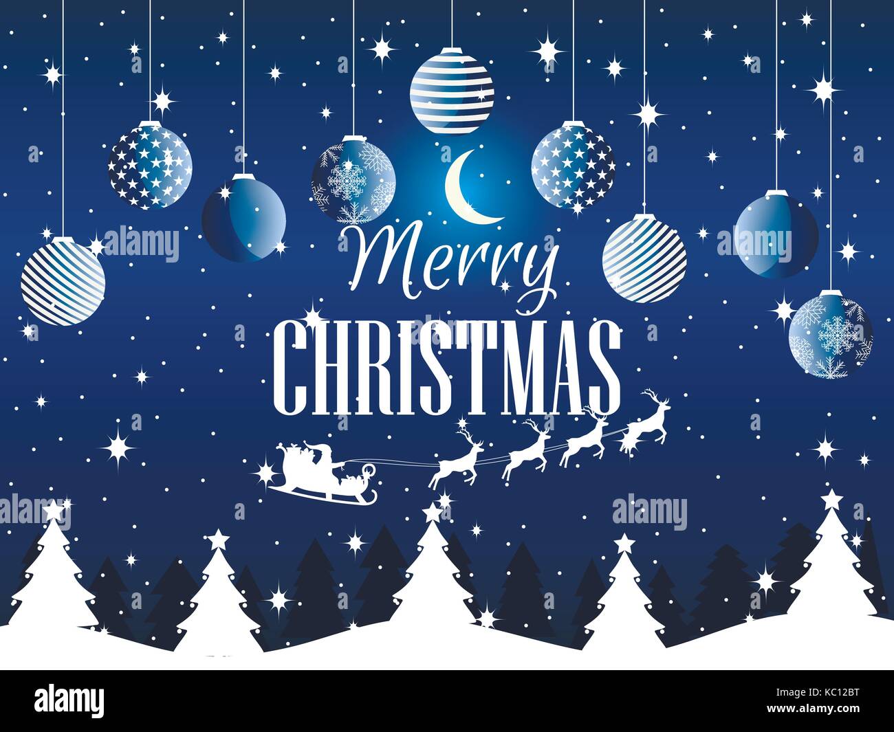 Buon Natale Paesaggi.Buon Natale Paesaggio Invernale Con I Fiocchi Di Neve E Alberi Di Natale Xmas Sfondo Illustrazione Vettoriale Immagine E Vettoriale Alamy