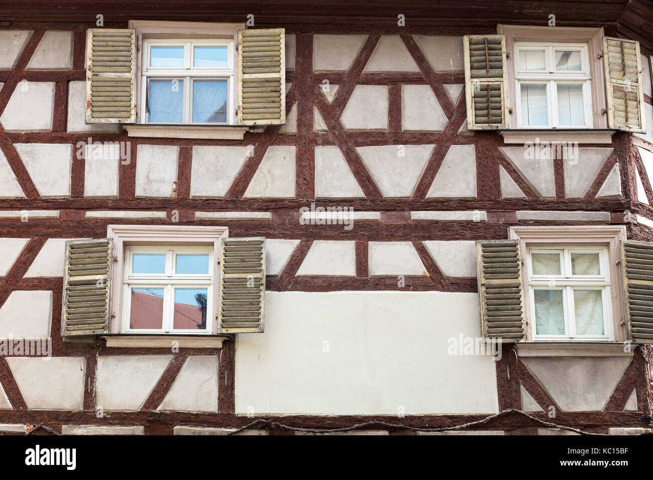 Fachwerk casa medioevale Foto Stock