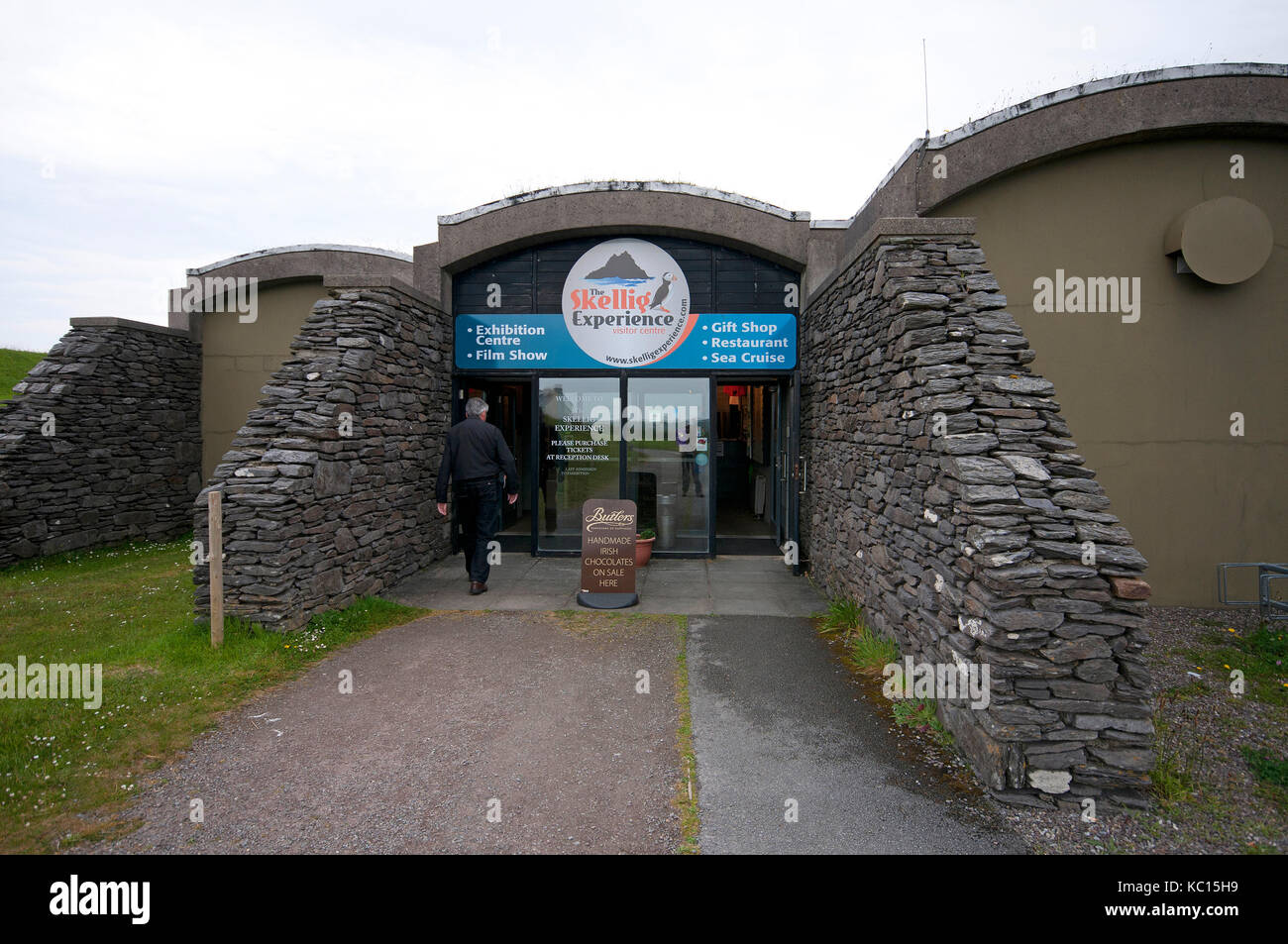 Skellig esperienza Visitor Center, Valentia Island, nella contea di Kerry, Irlanda Foto Stock