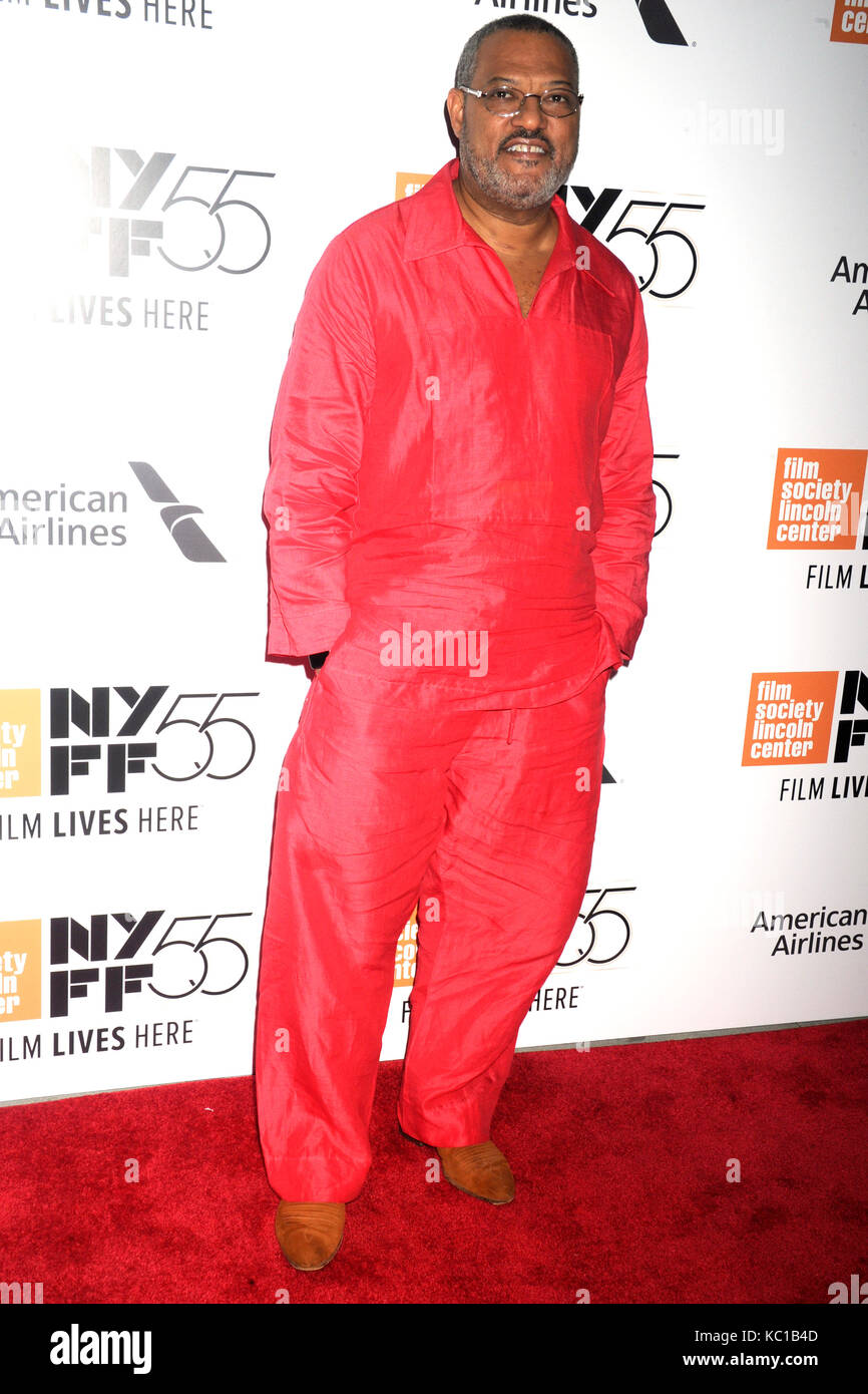 Laurence Fishburne partecipa al 55° Festival del cinema di New York con la prima mondiale "Last Flag Flying" ad Alice Tully Hall il 28 settembre 2017 a New York City. Foto Stock