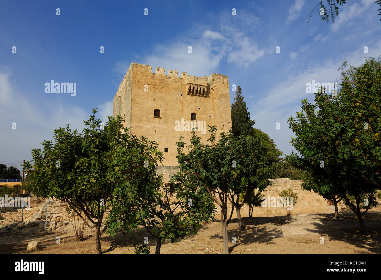 Il Castello di Kolossi, Limassol, Cipro. Dei Cavalieri di St John. re Riccardo Cuor di Leone Foto Stock