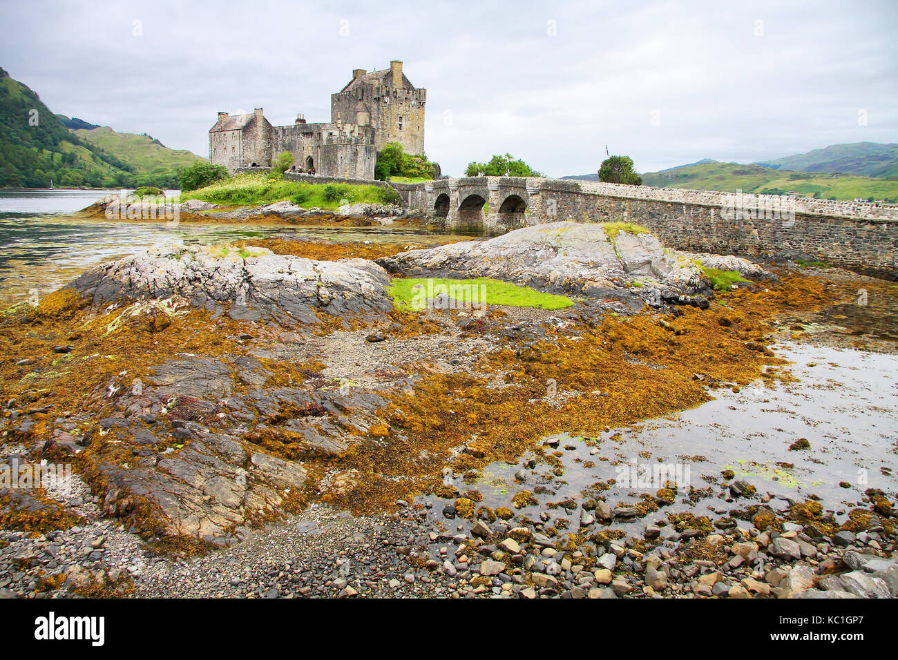 Eilean Donan Castle, Scotland, Regno Unito. Foto Stock