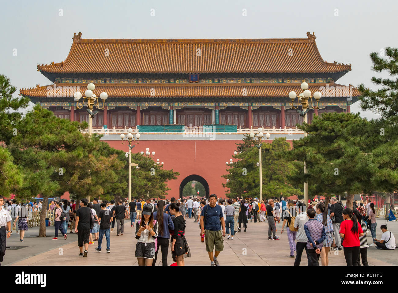 Secondo ingresso alla città proibita di Pechino, Cina Foto Stock