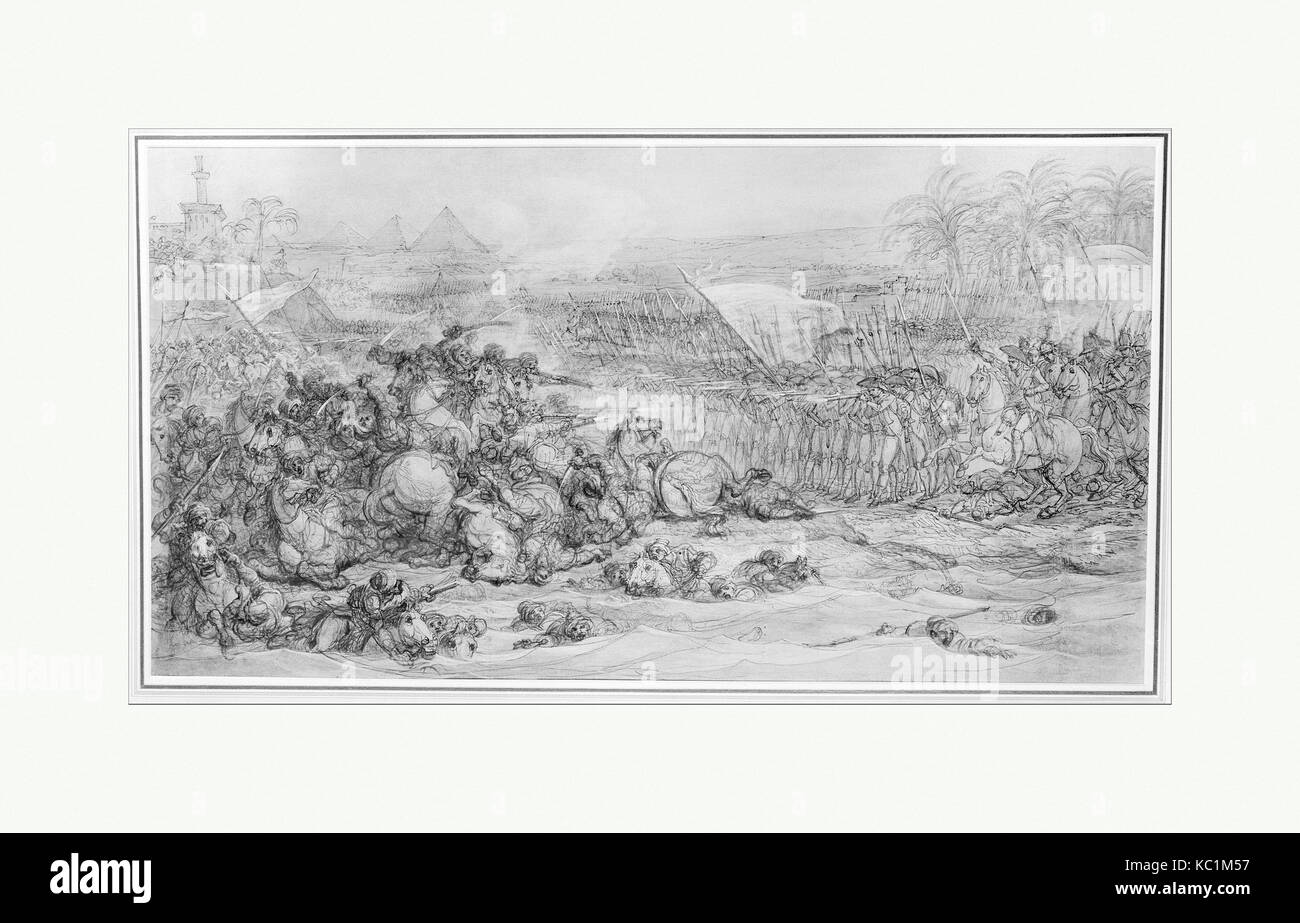 La battaglia delle Piramidi, luglio 21, 1798, François André Vincent, ca. 1800 Foto Stock