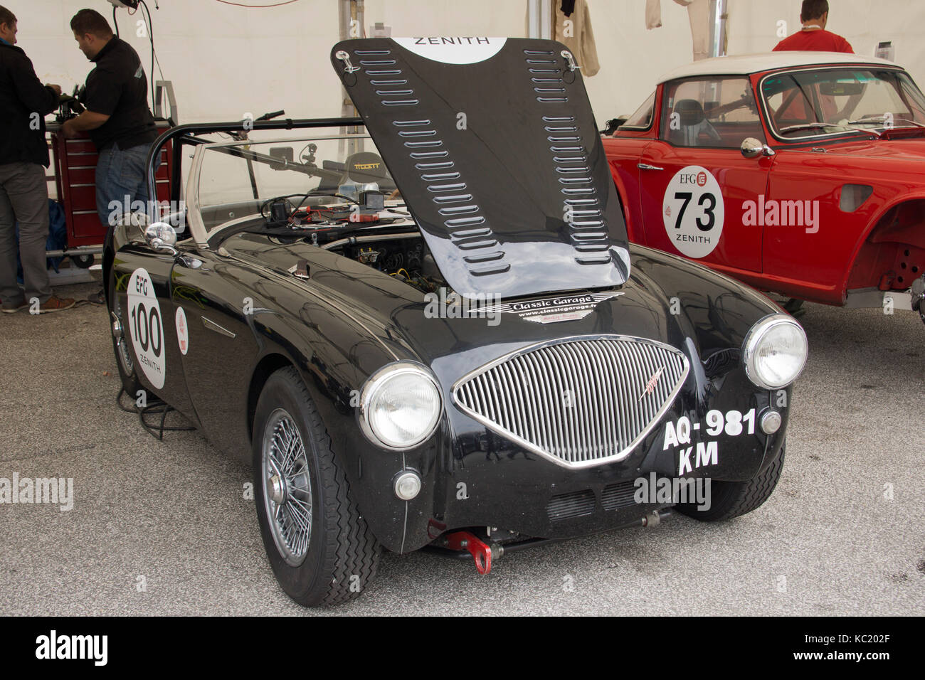 Budapest, Ungheria - 30 settembre 2017: oldtimer evento e le gare al circuito Hungaroring su Settembre 30, 2017 a Budapest, Ungheria credito: maya bunschoten/alamy live news Foto Stock