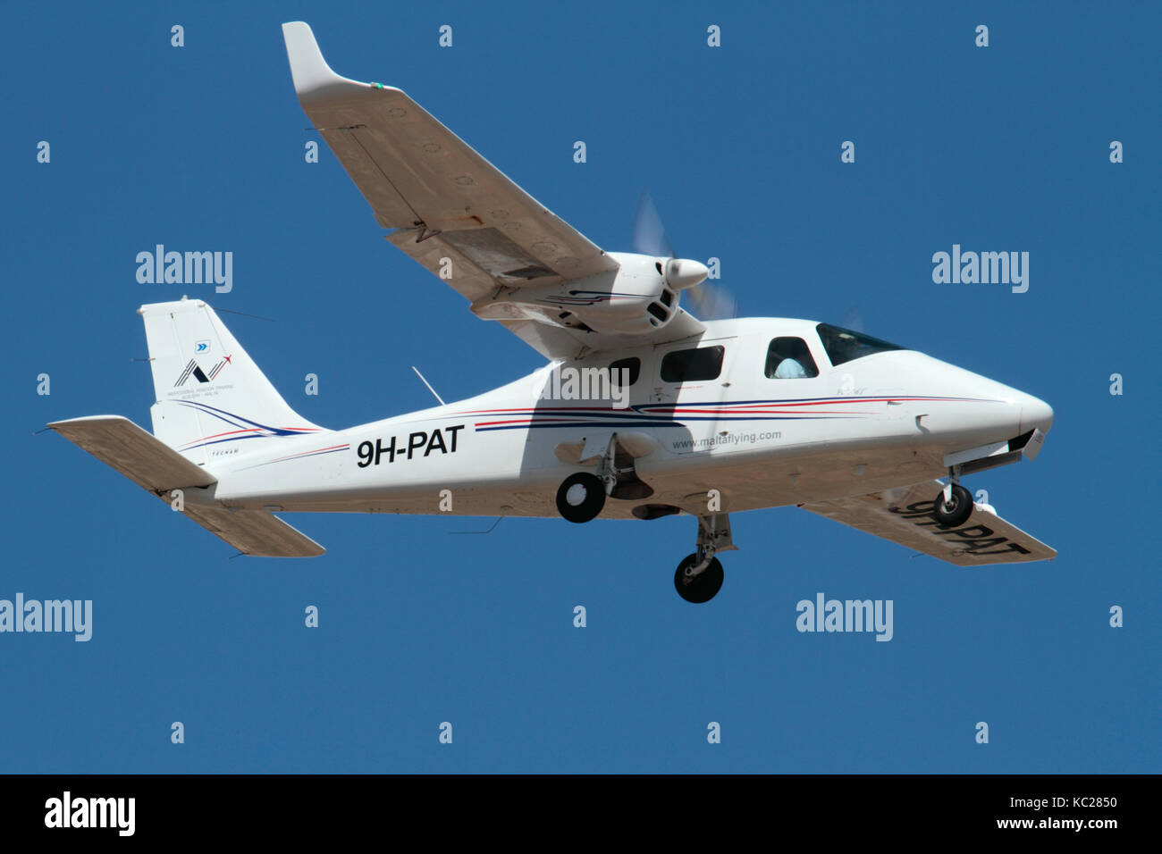 Tecnam P2006T twin-luce motore aerei dell'aviazione Professional Training Academy di Malta Foto Stock