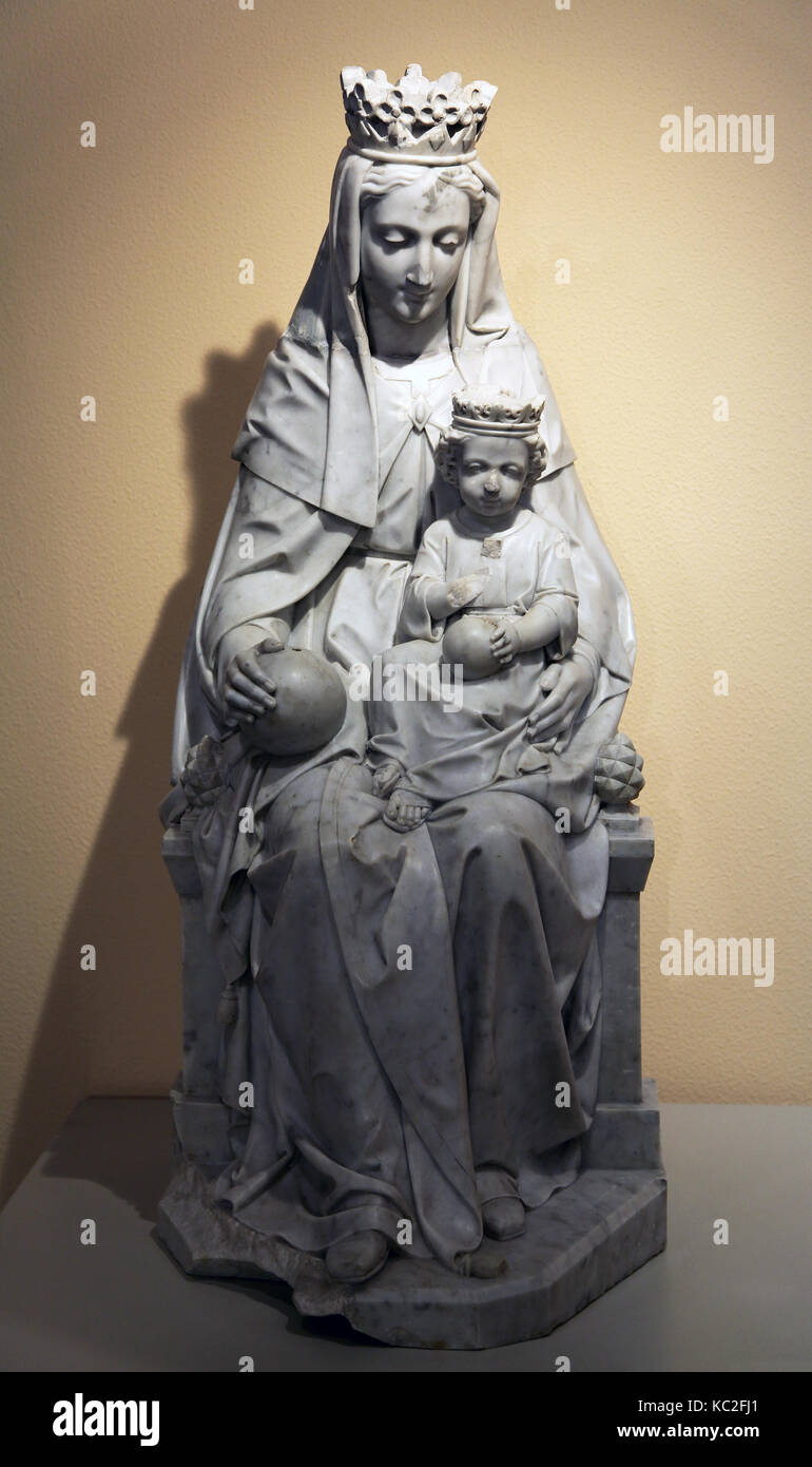 La Madonna della Grotta Santa.statua di Monserrat basilica Foto Stock