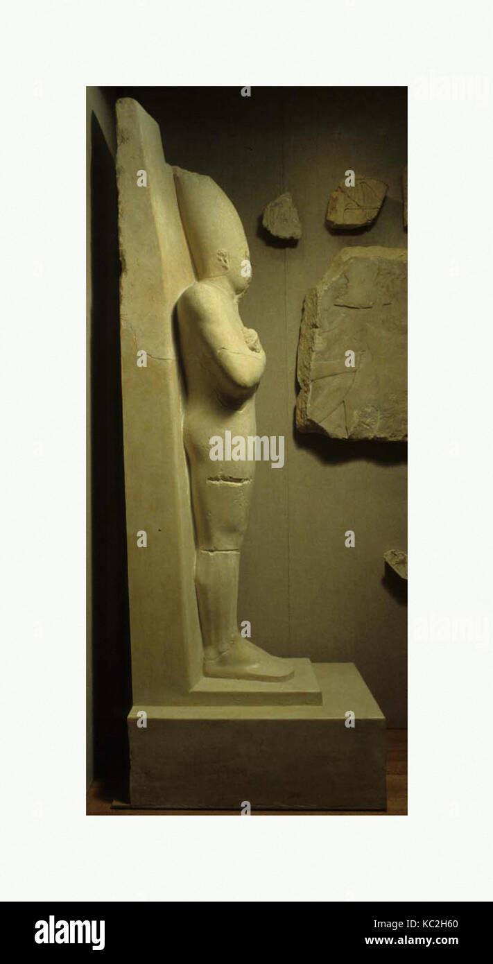 Osiride statua di Senwosret I, Regno di Mezzo, Dynasty 12, ca. 1961-1917 A.C., dall'Egitto, Regione Memphite, Lisht sud, a piramide Foto Stock