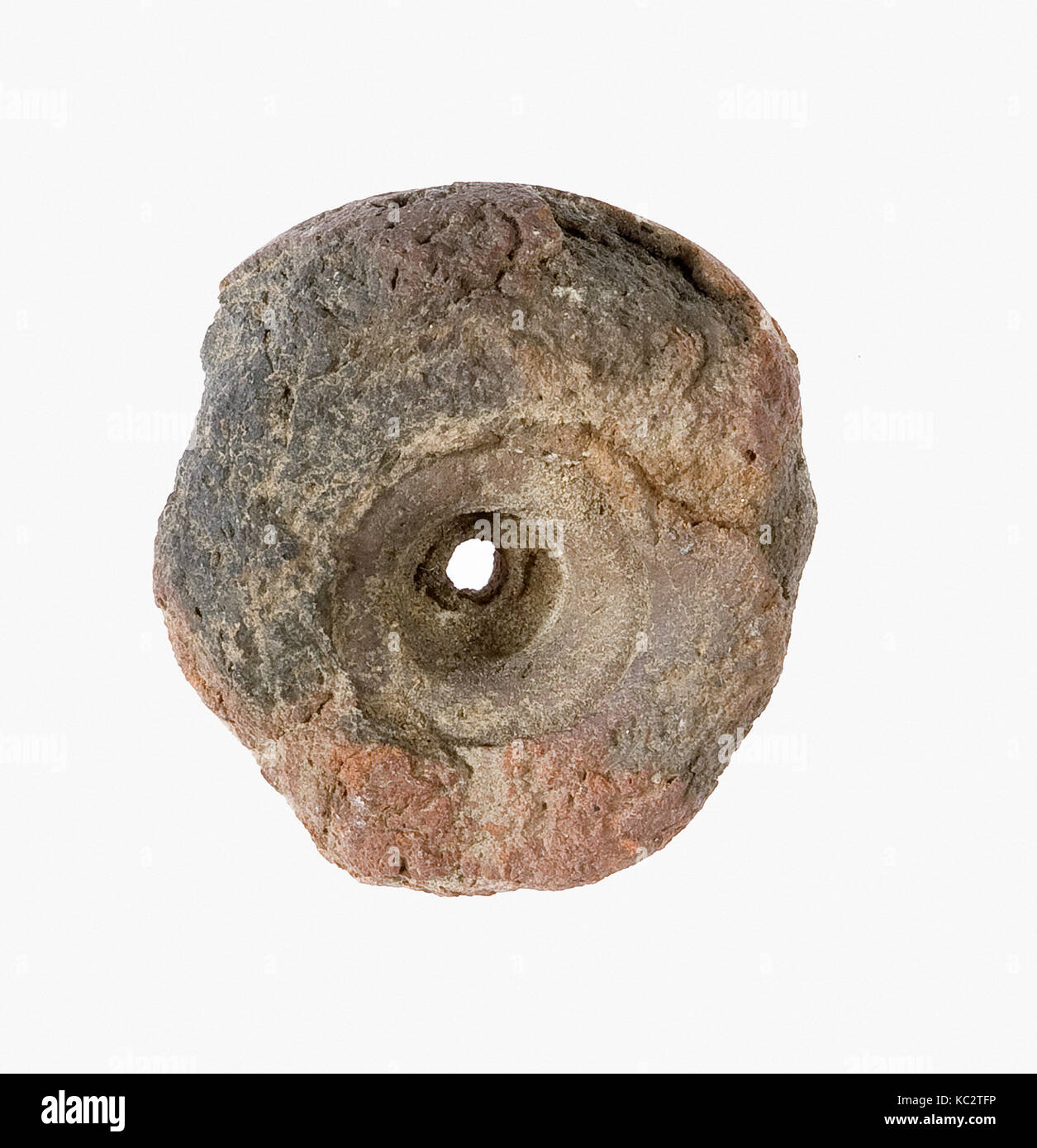 Ombrella nervata stampo, Nuovo Regno, Dynasty 18, ca. 1390-1353 A.C., dall'Egitto, Alto Egitto, Tebe, Malqata, Khor west di camp o Foto Stock