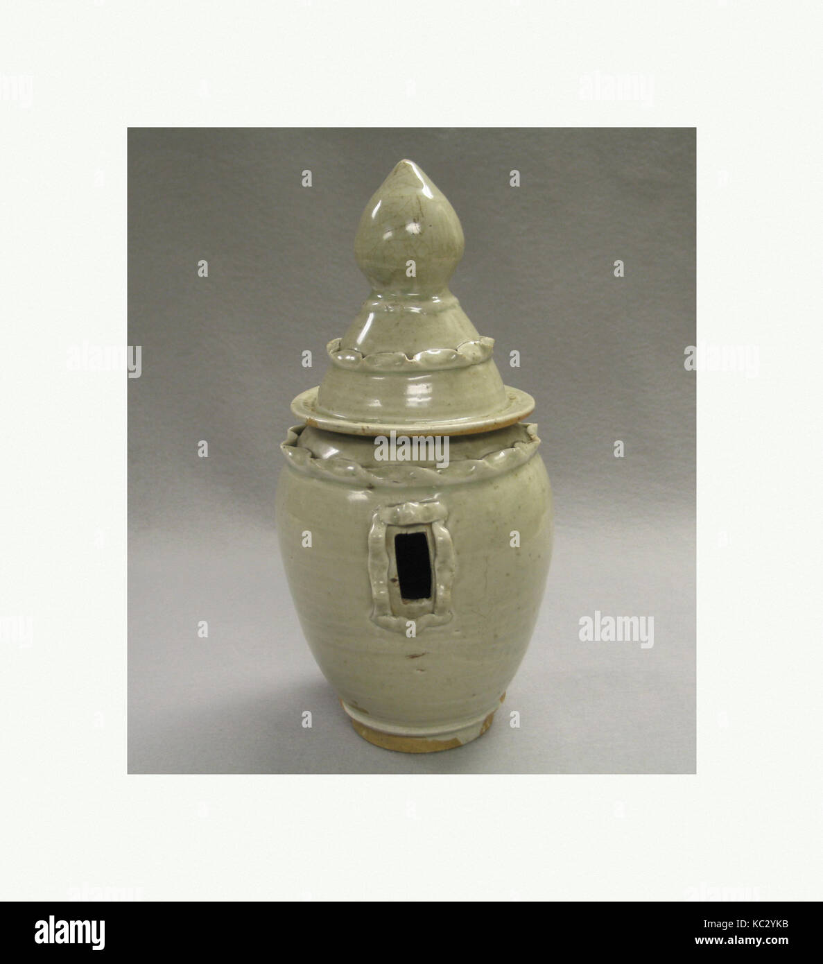 Tomba urna, Song Dynasty (960-1279) (?), la Cina, ceramiche, H. 12 a. (30,5 cm), Ceramica Foto Stock