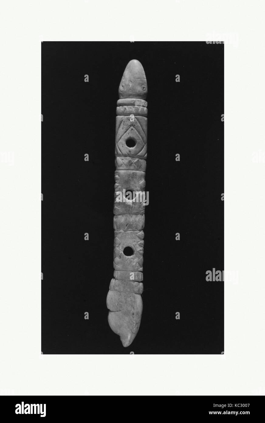Cavallo cheekpiece bit nella forma di un serpente la testa, ca. Vii secolo A.C. Foto Stock