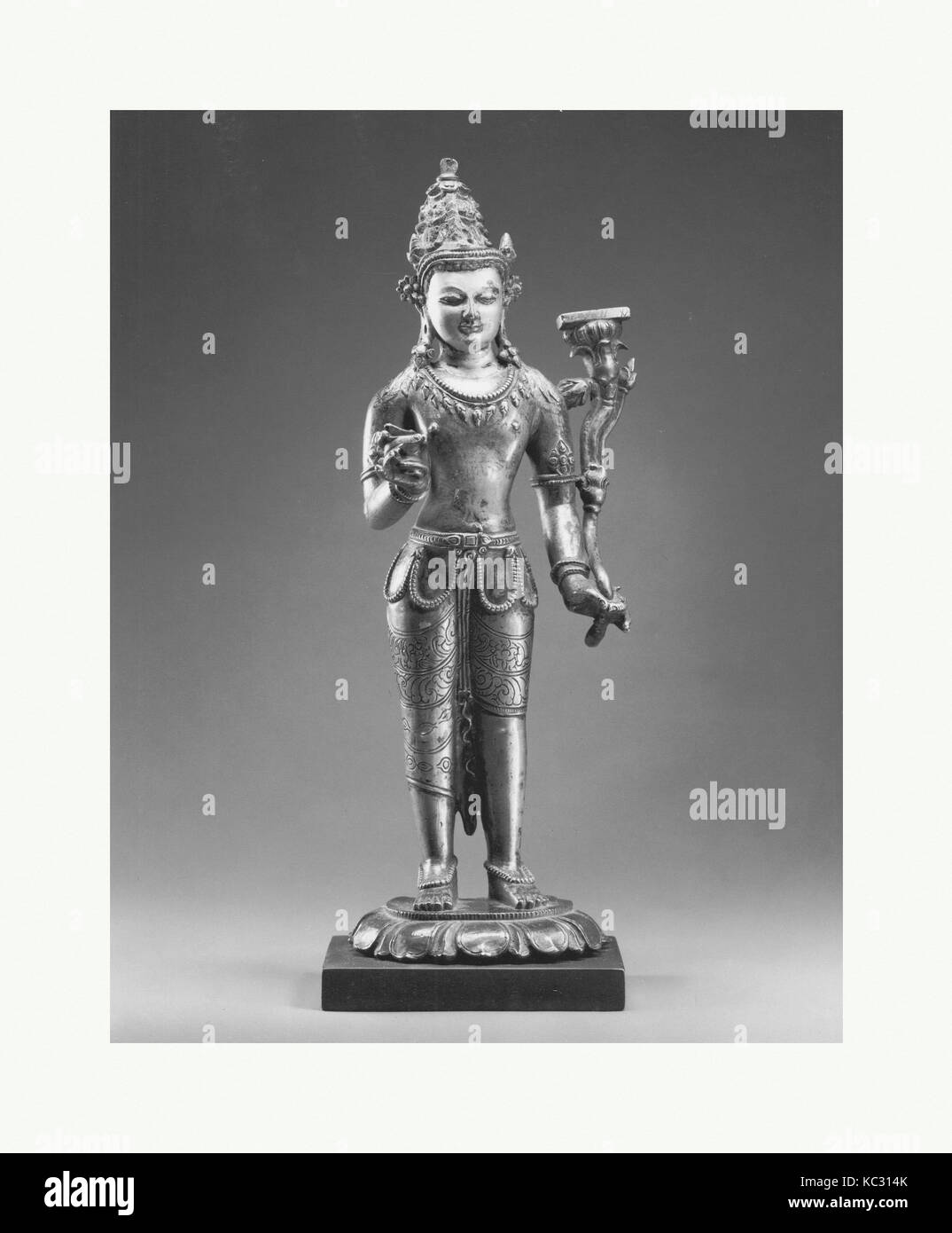 Manjushri, il Bodhisattva della sapienza trascendente, XII secolo Foto Stock