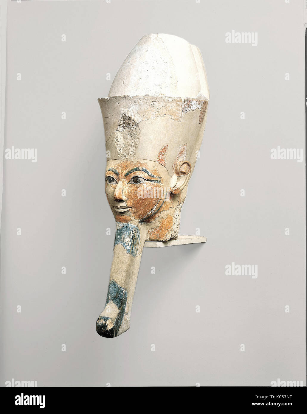 Testa da una statua di Osiride di Hatshepsut, ca. 1479-1458 A.C. Foto Stock