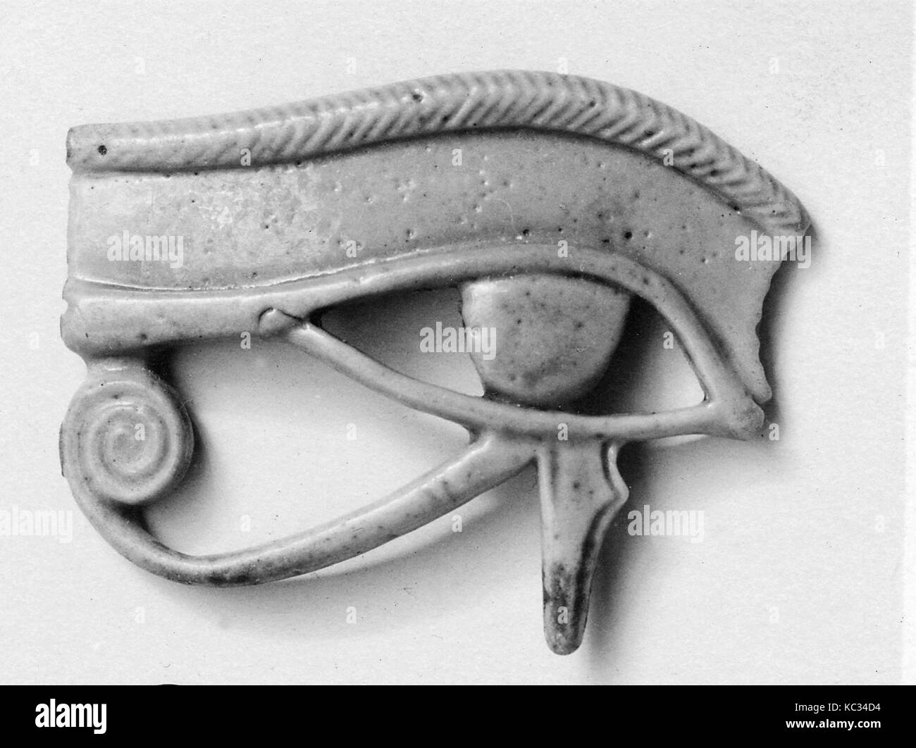 Amuleto, Nuovo Regno, Dynasty 18, ca. 1390-1295 A.C., dall'Egitto, Faenza Foto Stock