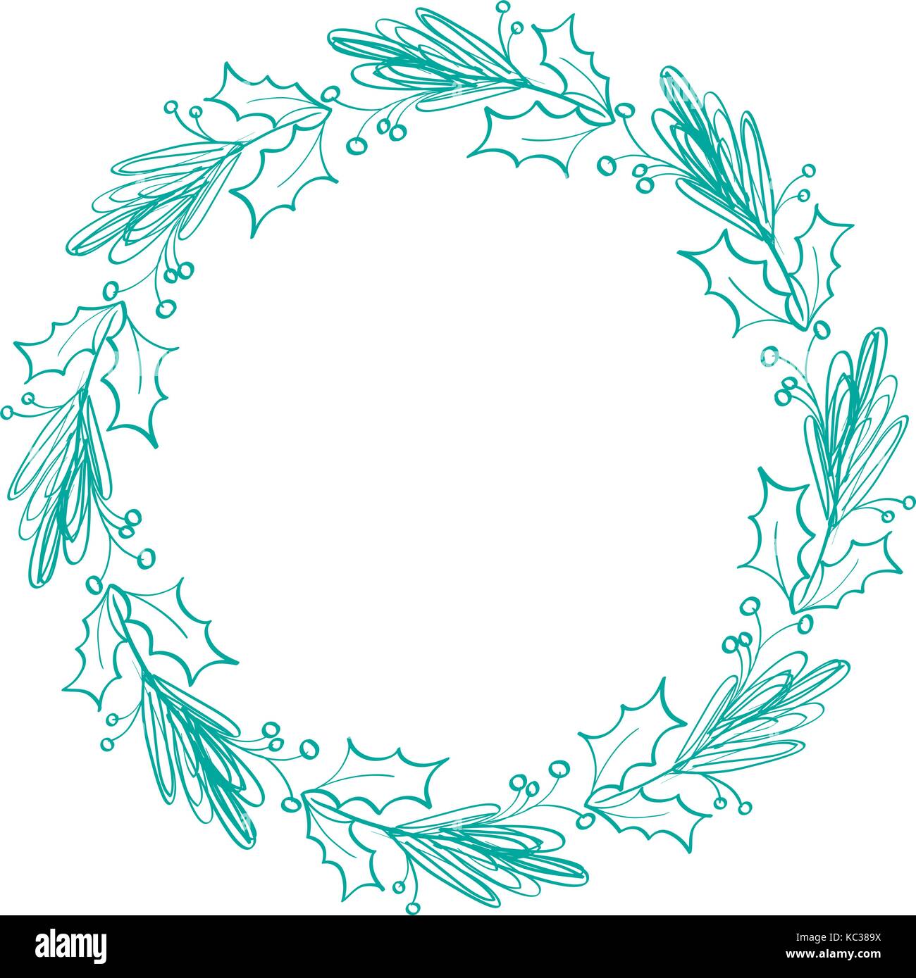 Prosperare calligraphy vintage telaio per le vacanze e il luogo di testo. illustrazione vettore disegnato a mano 10 eps Illustrazione Vettoriale