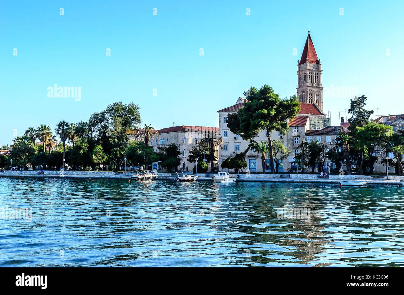 Canal nella città di Trogir, Croazia. Foto Stock