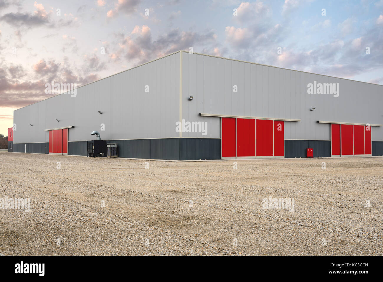 Immagine esterna delle grandi imprese industriali e commerciali di acciaio laminato a freddo di edifici Foto Stock
