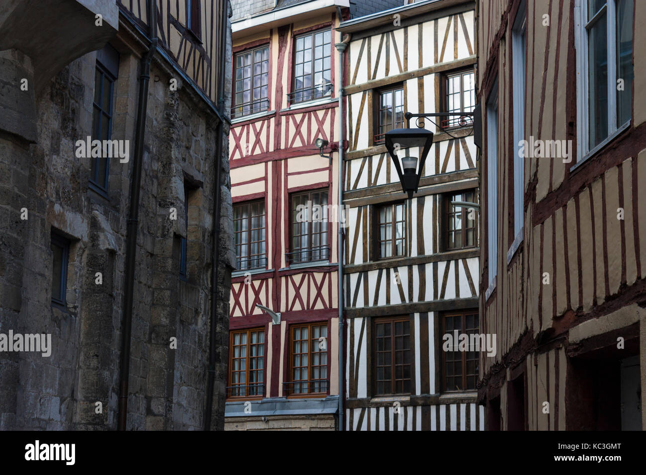 Rue saint-amand, Rouen, Normandia, Francia Foto Stock
