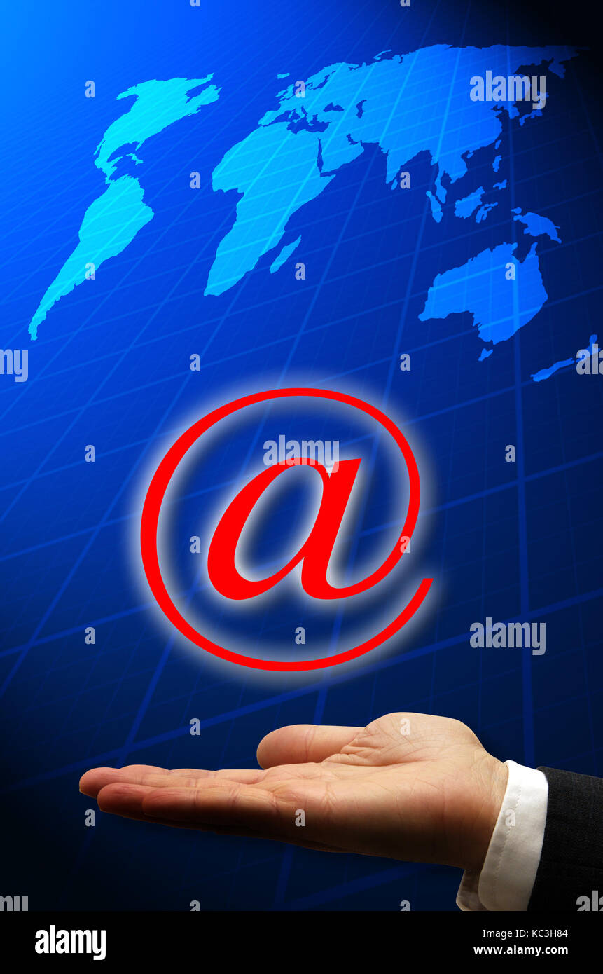 E-mail per il concetto di business Foto Stock