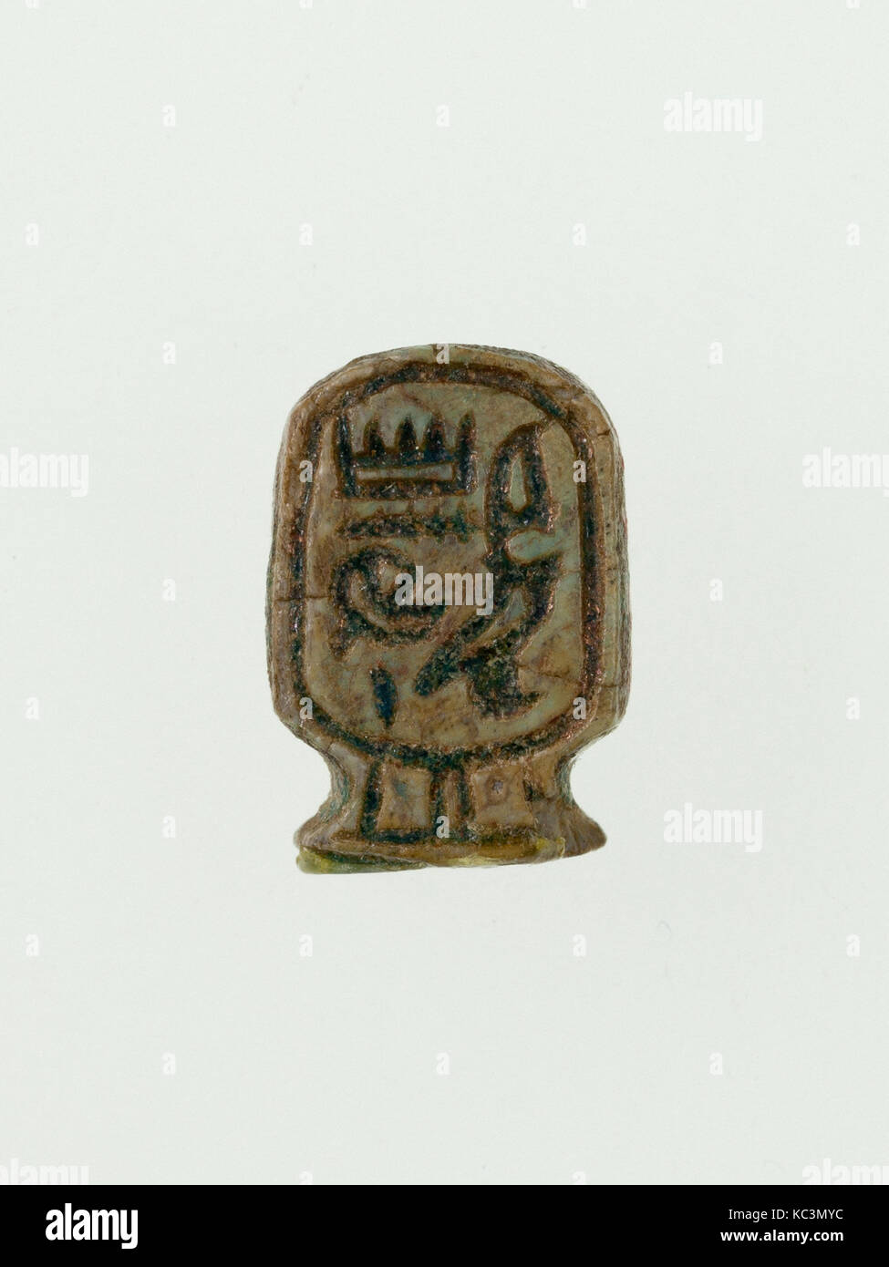 Scaraboid di Amenemhat III, Regno di Mezzo, Dynasty 12, ca. 1859-1813 A.C., dall'Egitto, Regione Memphite, Lisht Nord, cimitero Foto Stock