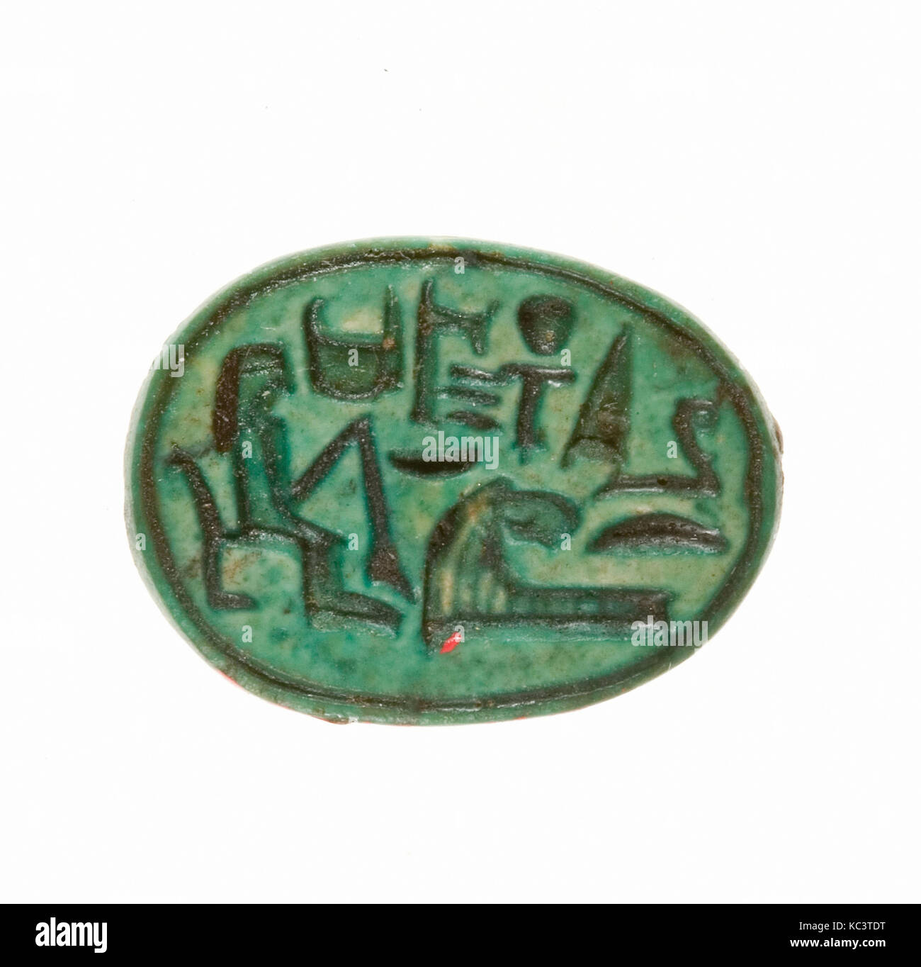 Scarabeo inscritta per Dio la moglie di Hatshepsut, dato vita per sempre, ca. 1479-1458 A.C. Foto Stock