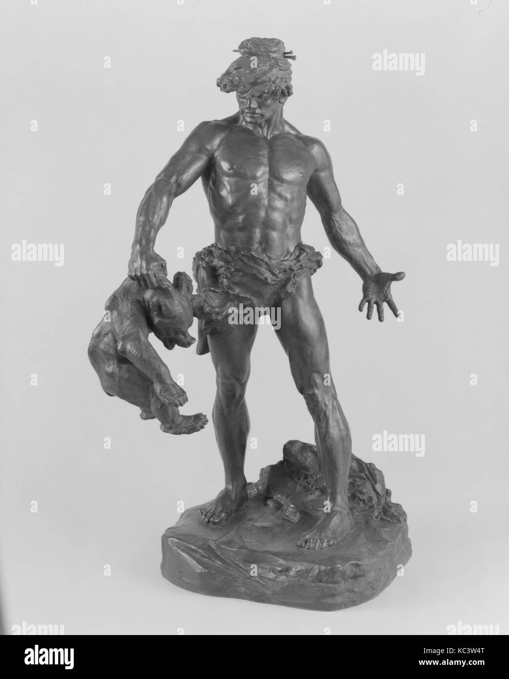 L'uomo primitivo, Edgar Walter, ca. 1902-3, cast ca. 1905 Foto Stock