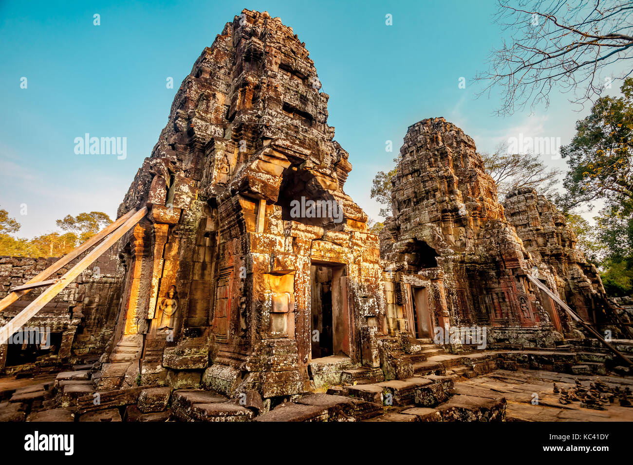 Angkor Wat - Cambogia. architettura antica Foto Stock
