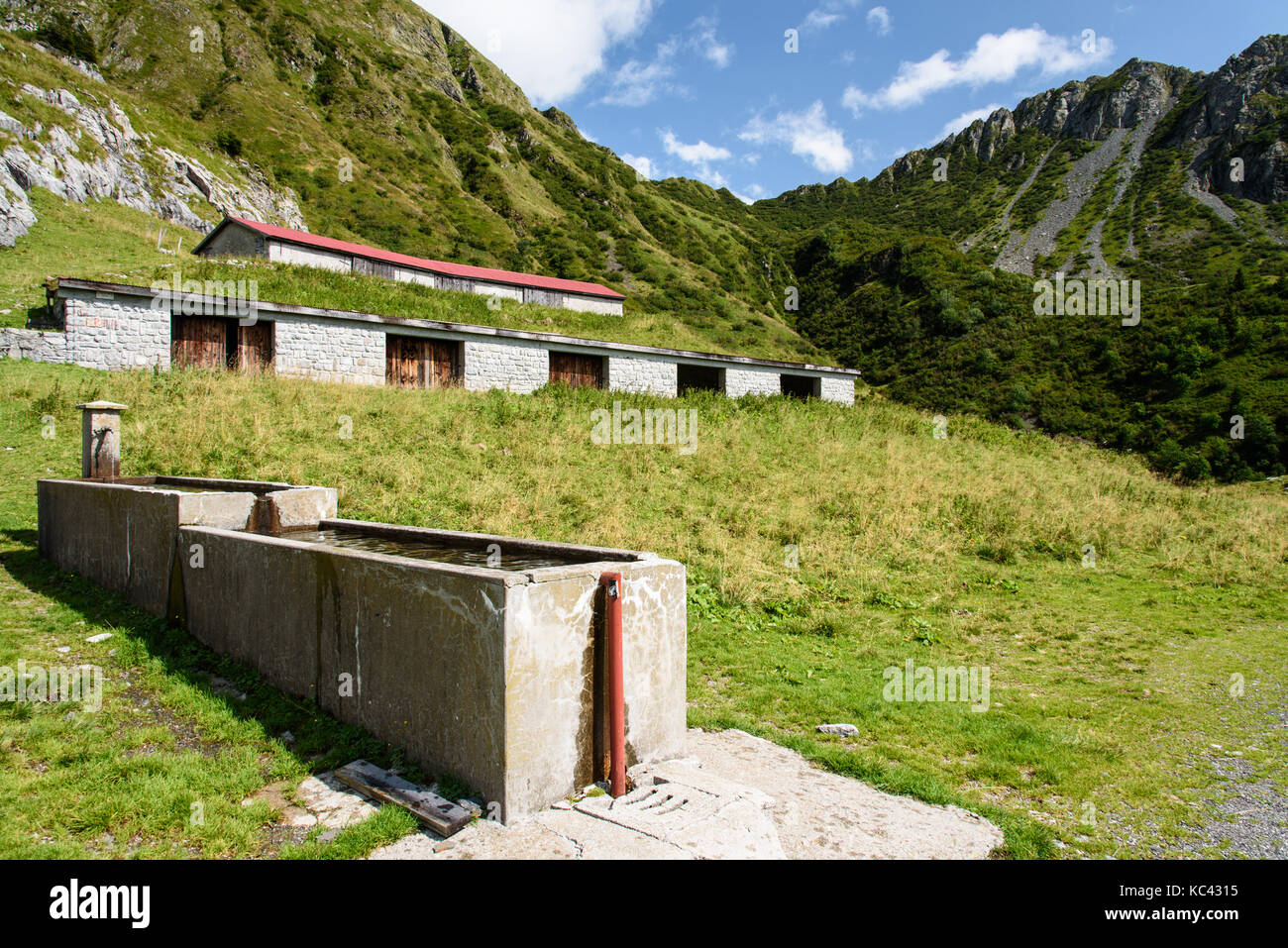 Malghe e rifugi in Friuli montagne Foto Stock