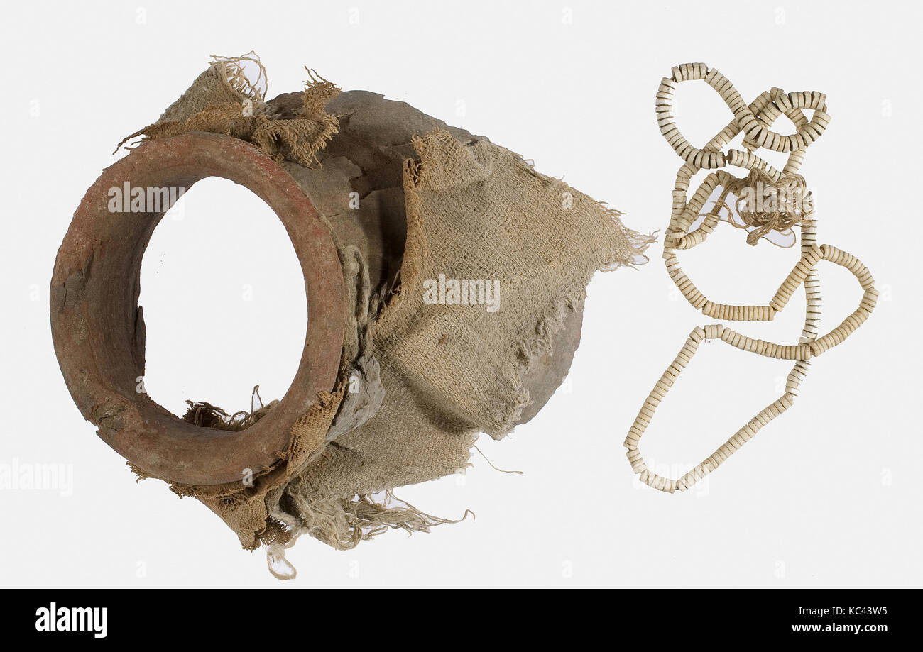Frammento di vaso con chiusura a tenuta al collo intatto, ca. 1802-1450 A.C. Foto Stock