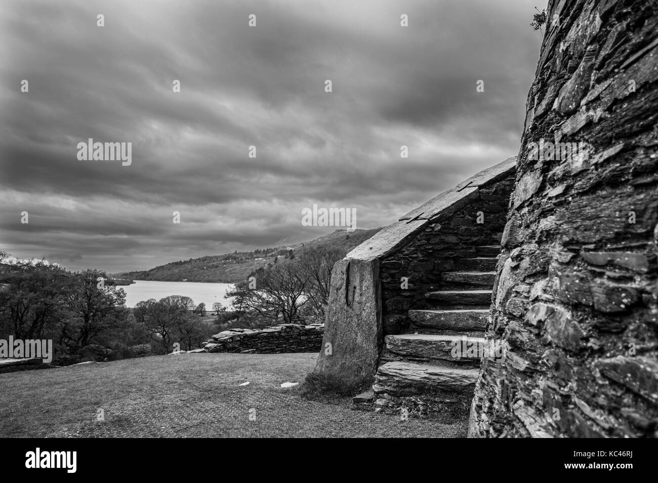 Fotografia di Dolbadarn Castle Foto Stock