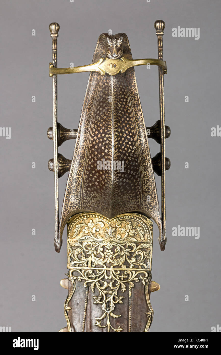 Pugnale (Katar) con guaina, seconda metà del XVI secolo Foto Stock