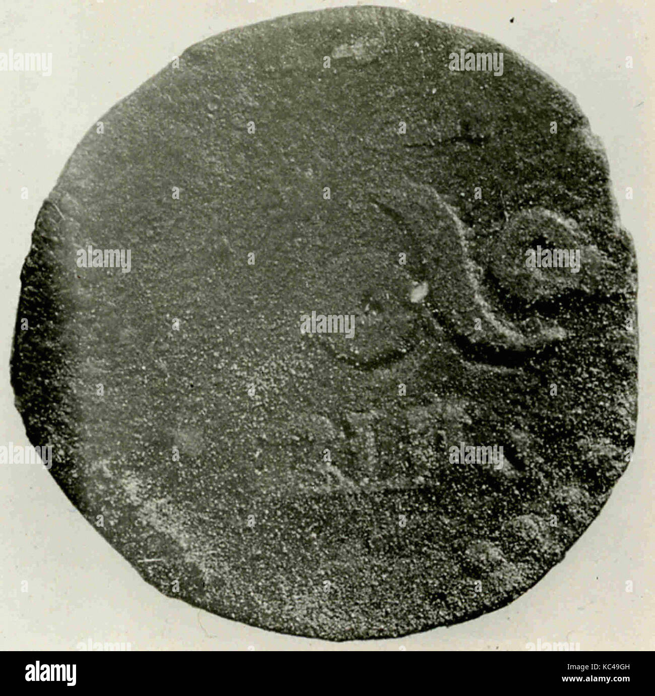 Coin, 1199-1220, scavato in Iran, Nishapur, rame, monete Foto Stock