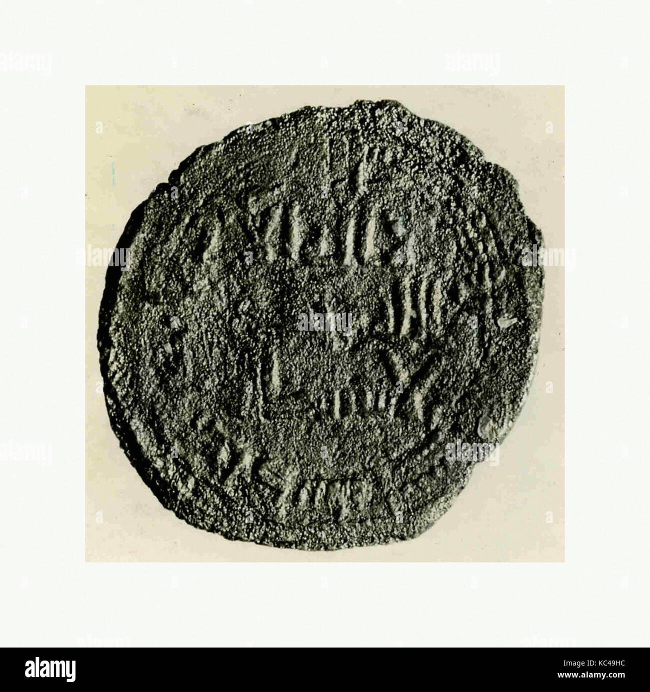 Coin, 776-79, scavato in Iran, Nishapur, rame, monete Foto Stock