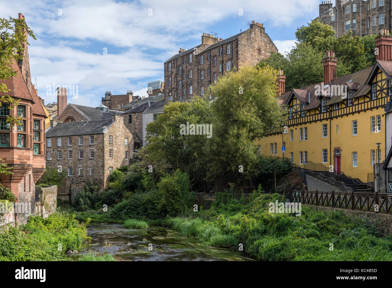 Dean Village, Edimburgo, Lothian, Scozia, Regno Unito Foto Stock