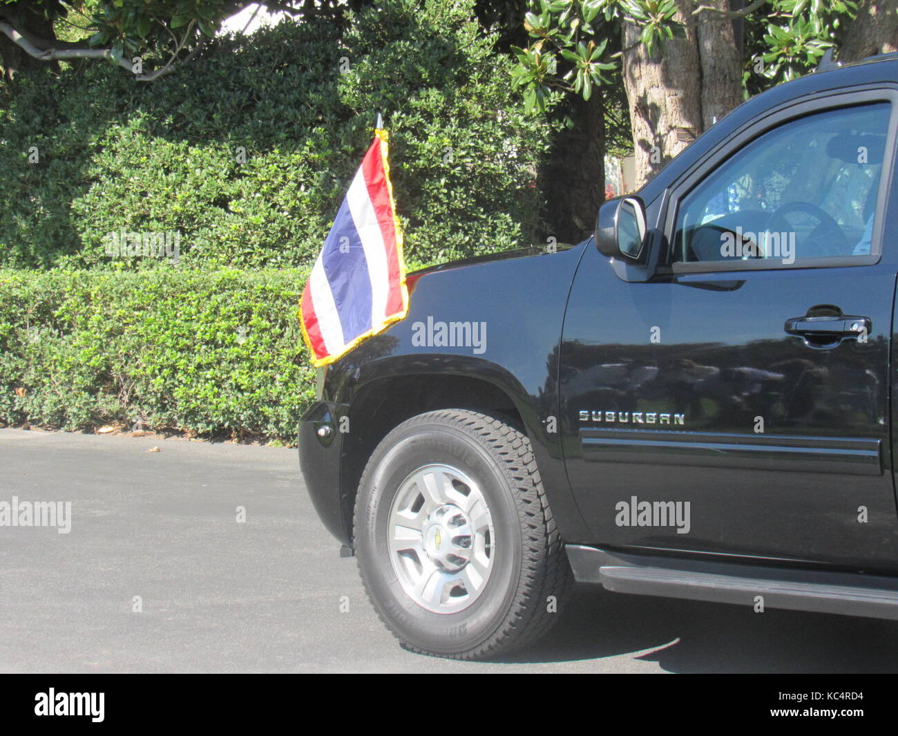 Washington, DC, USA; 02 ottobre 2017: Il presidente Trump e la prima signora Melania Trump danno il benvenuto al primo ministro tailandese Prayut Chan-o-cha e alla Casa Bianca di Washington, DC, USA. Credit: Kyle Mazza/Alamy Live News. Foto Stock