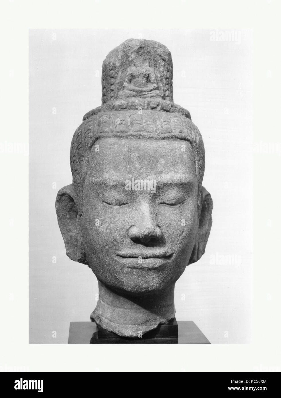 Testa del Bodhisattva Avalokiteshvara, alla fine del XII secolo Foto Stock