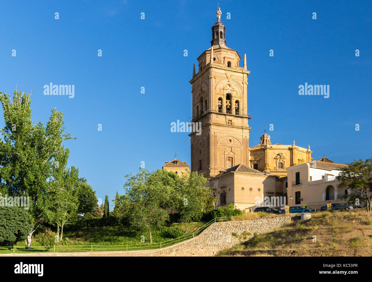 Torre Catedral de la Encarnación de Guadix, Guadix, Regione del Marquesado, Provincia di Granada, Andalusia, Spagna Foto Stock