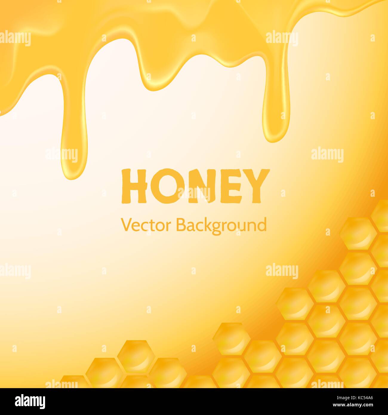 Sfondo di miele per la pubblicità Immagine e Vettoriale - Alamy