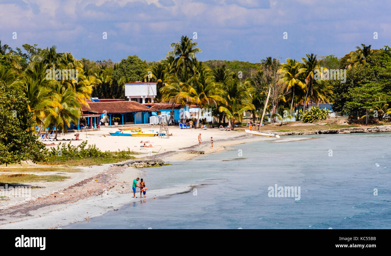 Playa Larga, Baia dei maiali, la crisi dei missili cubani, penisola di Zapata, provincia di Matanzas, Cuba, Caraibi Foto Stock
