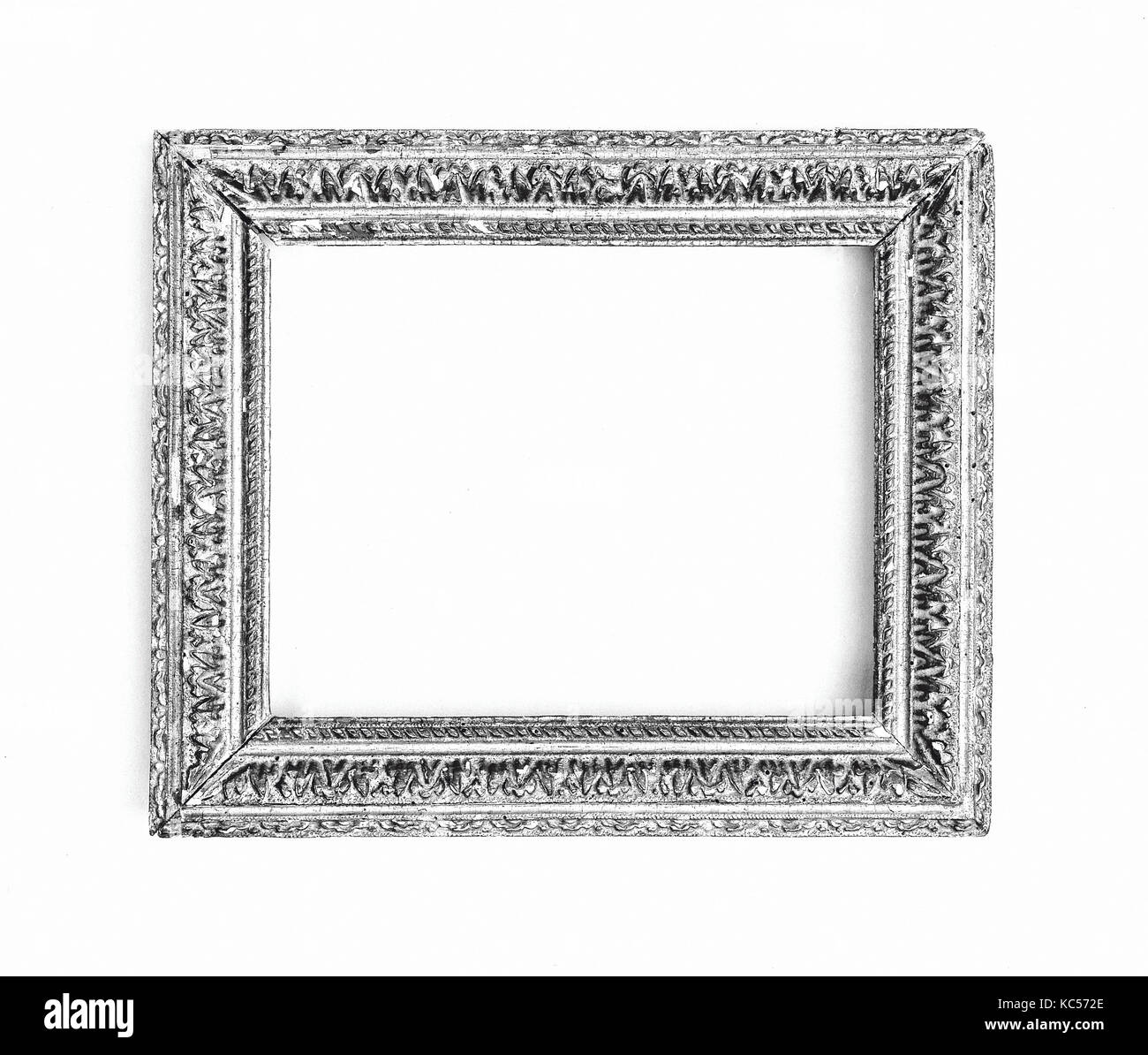 Telaio Ovolo, 1640-50, Francese, Rovere, 24 x 28,5, 15,7 x 20,3, 17 x 21,5 cm., telai Foto Stock