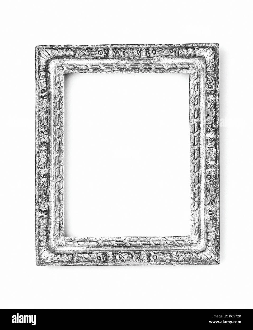 Telaio Astragal, 1650-60, Francese, Rovere, 41 x 34,5, 30,3 x 23,4, 32,7 x 26 cm., telai Foto Stock