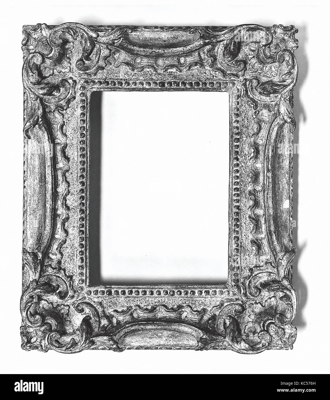 Telaio rococò, ca. 1765, British, pino, 31.2 x 25.5, 18.5 x 13, 20 x 14,7 cm., telai Foto Stock