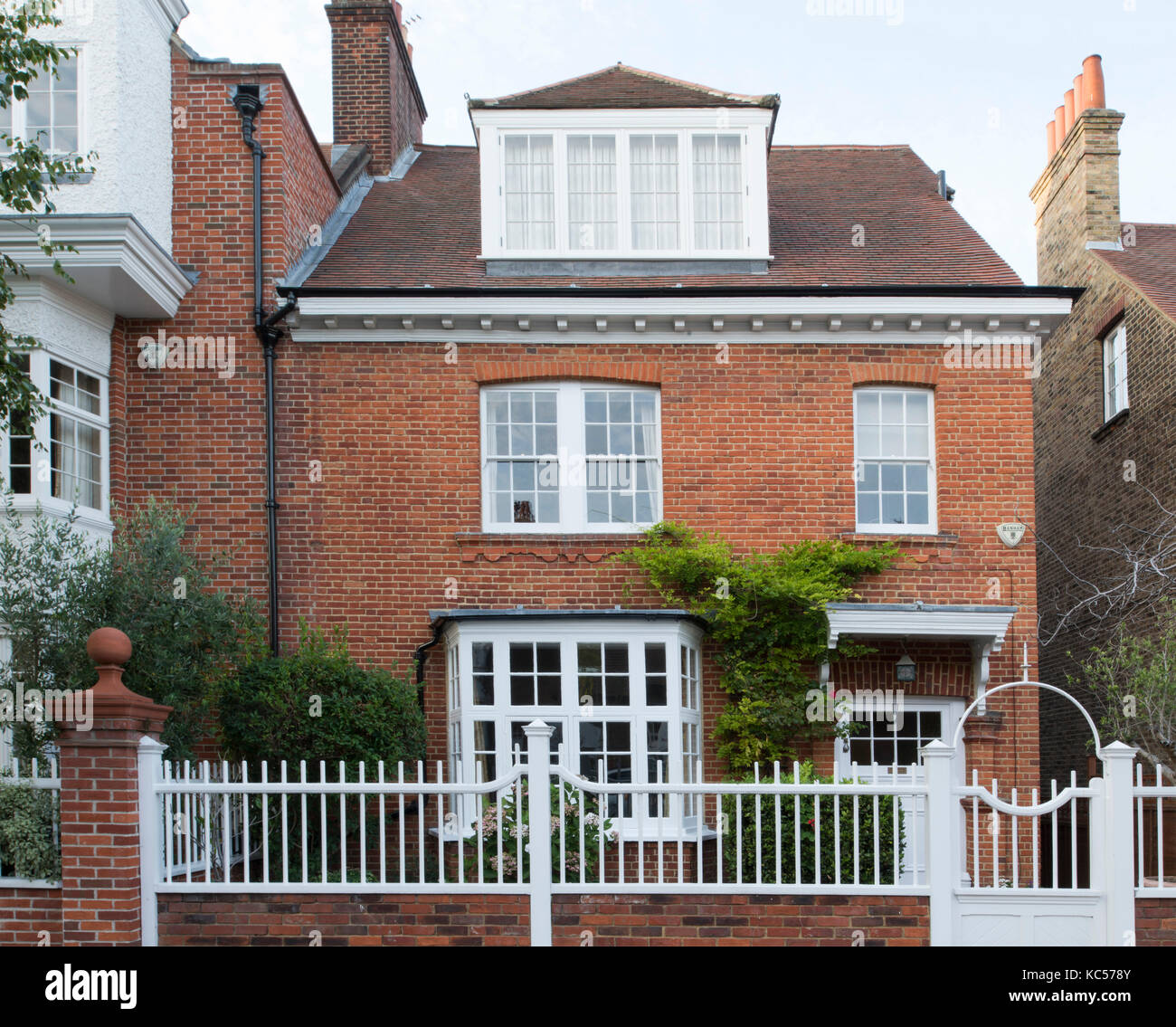 Un Arts & Crafts casa di stile a 11 blenheim road in Bedford Park, Chiswick, London, Regno Unito Foto Stock